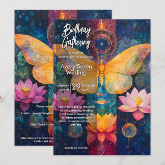 Entstehendes Licht | Schmetterlingsdesign Einladung