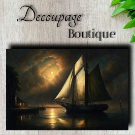 Entstehung des Seeschiffes von Monlit Seidenpapier