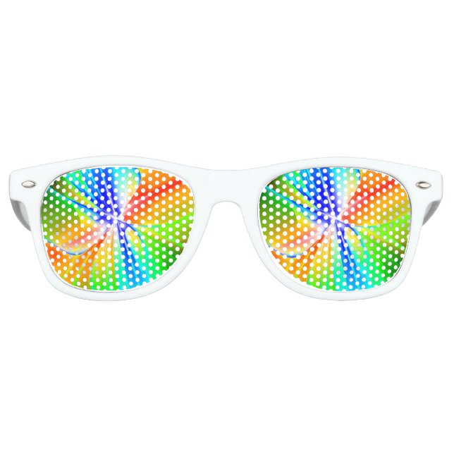 Entstehung eines Regenbogens mehrfarbige Abstrakte Partybrille (Vorderseite)