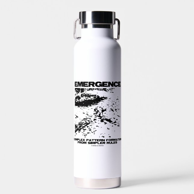 Entstehung komplexer Muster aus einfacheren Trinkflasche (Vorne)