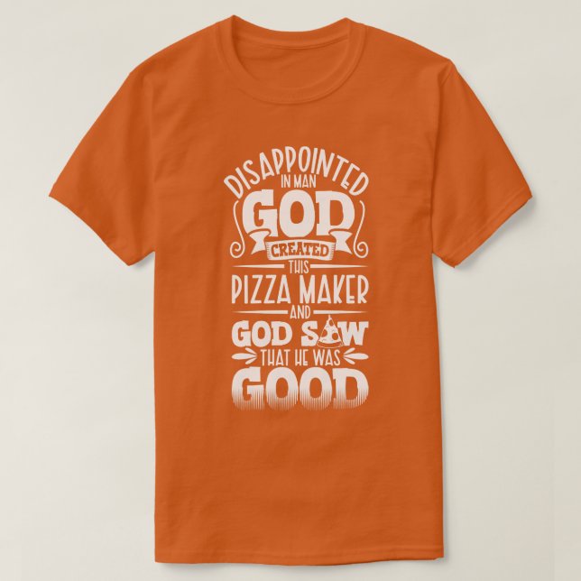Enttäuscht vom Pizzaexperten T-Shirt (Design vorne)