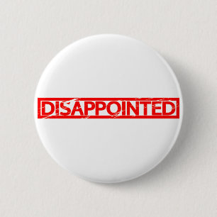 Enttäuschte Briefmarke Button