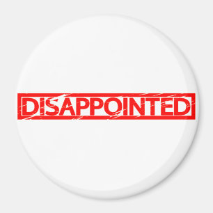Enttäuschte Briefmarke Magnet