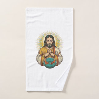 Enttäuschter Jesus Luftballon Gym Fail Handtuch