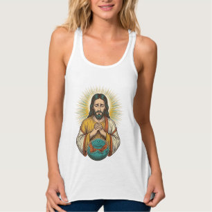 Enttäuschter Jesus Luftballon Gym Fail Tank Top
