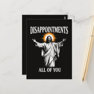 Enttäuschungen euch alle Jesus Christlich Postkarte