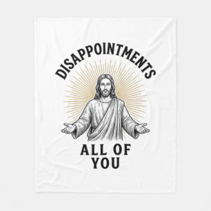 Enttäuschungen euch alle Vintage religiöse Bluse Fleecedecke
