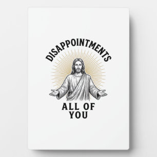 Enttäuschungen euch alle Vintage religiöse Bluse Fotoplatte