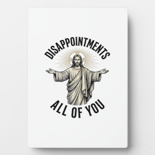 Enttäuschungen euch alle Vintage religiöse Bluse Fotoplatte