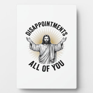 Enttäuschungen euch alle Vintage religiöse Bluse Fotoplatte