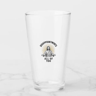 Enttäuschungen euch alle Vintage religiöse Bluse Glas