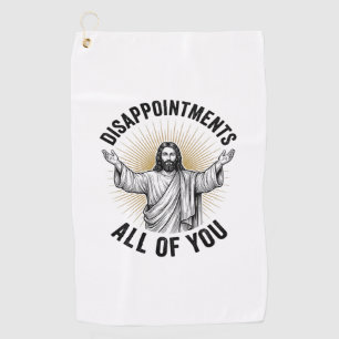 Enttäuschungen euch alle Vintage religiöse Bluse Golfhandtuch