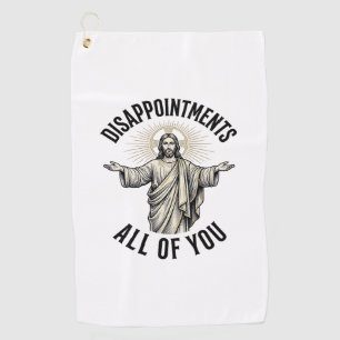 Enttäuschungen euch alle Vintage religiöse Bluse Golfhandtuch