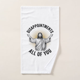 Enttäuschungen euch alle Vintage religiöse Bluse Handtuch