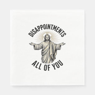 Enttäuschungen euch alle Vintage religiöse Bluse Serviette