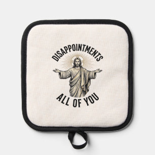 Enttäuschungen euch alle Vintage religiöse Bluse Topflappen