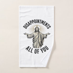 Enttäuschungen euch alle Vintage religiöse Shirt Handtuch
