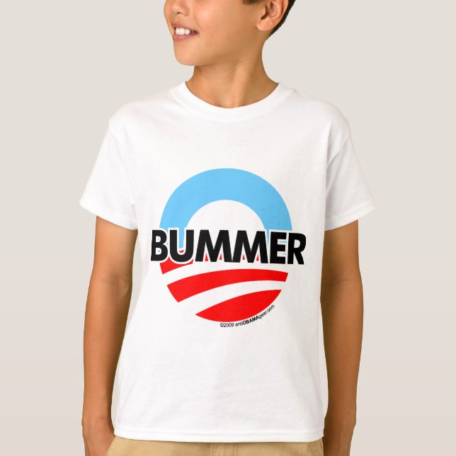 Enttäuschungs-Logo Obama O T-Shirt (Vorderseite)