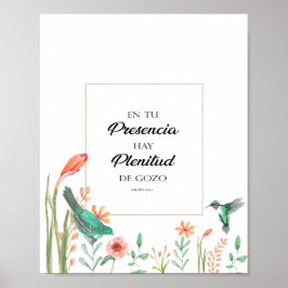 Entu presencia hay plenitud de gozo Póster Poster