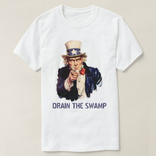 Entwässerung des Sumpfes (weißer Hintergrund) T-Shirt