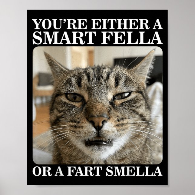Entweder ein schlauer Kerl oder ein Furz-Riecher L Poster (Vorne)