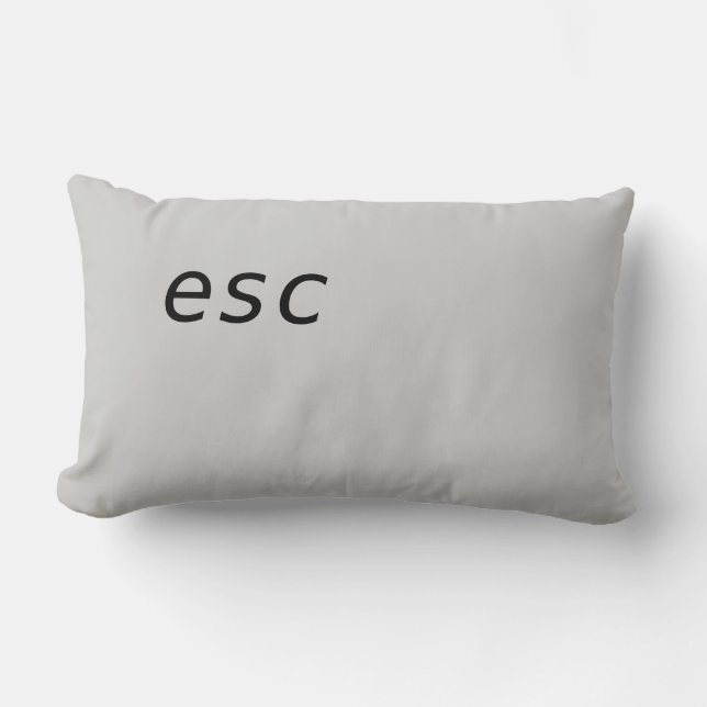 Entweichen-Knopf Lendenkissen (Vorderseite)