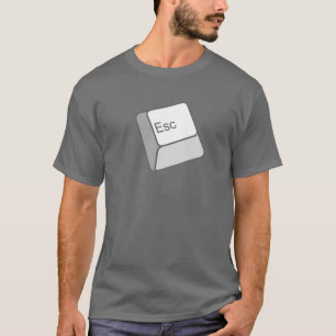 Entweichen-Knopf-T - Shirt