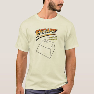 Entweichen vom Computer-Tastatur-Shirt T-Shirt