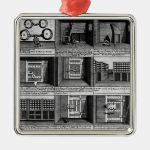 Entweichenform Newgate Gefängnis des Schäfers Silbernes Ornament