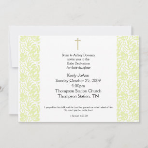 Entweihung von Baby Dedication Gender Neutrale Tau Einladung