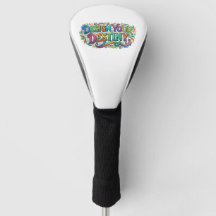 Entwerfe Dein Schicksal – Motivierende Typografie Golf Headcover