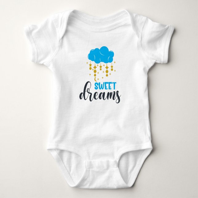 Entwerfe oder gestalte dein eigenes T-Shirt Baby Strampler (Vorderseite)