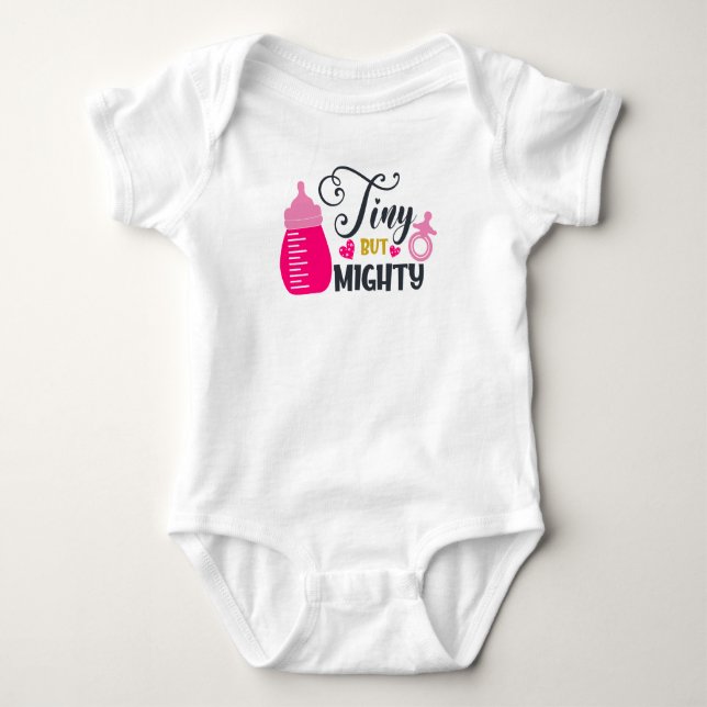 Entwerfe oder gestalte dein eigenes T-Shirt Baby Strampler (Vorderseite)