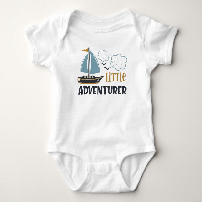 Entwerfe oder gestalte dein eigenes T-Shirt Baby Strampler (Vorderseite)