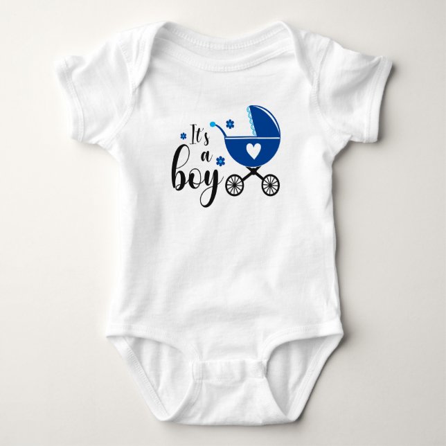 Entwerfe oder gestalte dein eigenes T-Shirt Baby Strampler (Vorderseite)