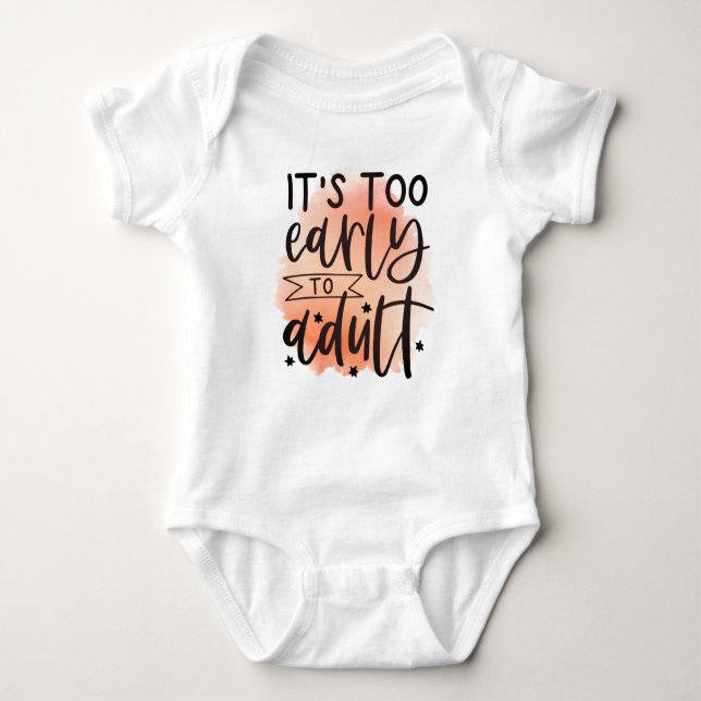 Entwerfe oder gestalte dein eigenes T-Shirt Baby Strampler (Vorderseite)