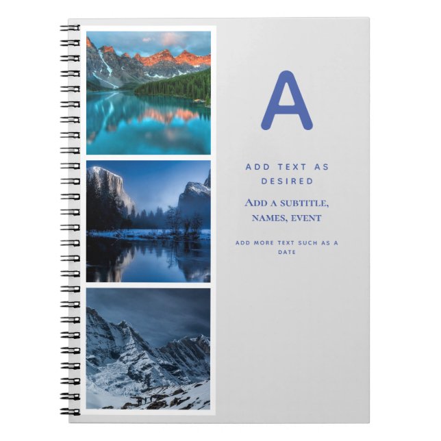 Entwerfen eines eigenen Journal-Geschenkes mit Fot Notizblock (Vorderseite)