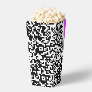 Entwerfen eines eigenen QR-Code-Popcorn-Beispiels Geschenkschachtel