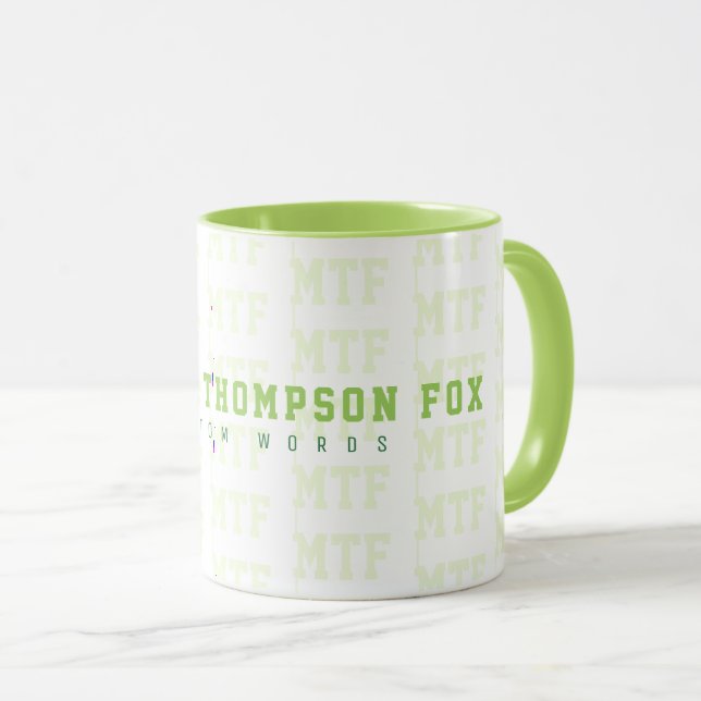 Entwerfen eines Mit Monogramm, Namens + Initialen, Tasse (VorderseiteRechts)