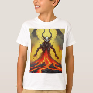 Entwerfen eines wilden Todesmetalls, das aus T-Shirt