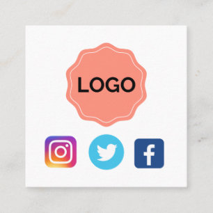 Entwerfen Quadratische Visitenkarte