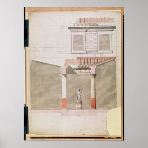 Entwerfen Sie für das Atrium des Pompeiian Poster