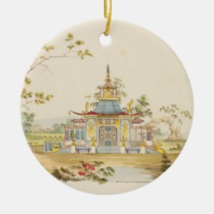 Entwerfen Sie für einen chinesischen Tempel, Keramik Ornament