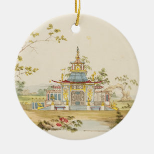 Entwerfen Sie für einen chinesischen Tempel, Keramik Ornament