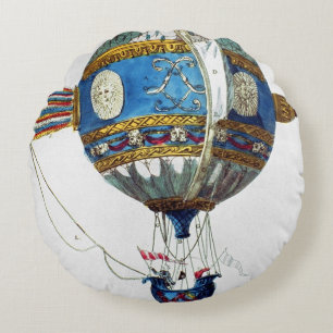 Entwerfen Sie für einen Heißluftballon mit einem Rundes Kissen