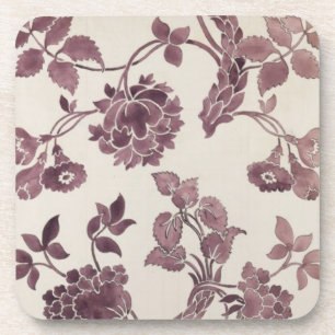 Entwerfen Sie für einen silk Damast, 1752 Untersetzer