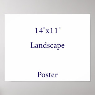 Entwerfen Sie Ihr eigenes 14"x11" Poster