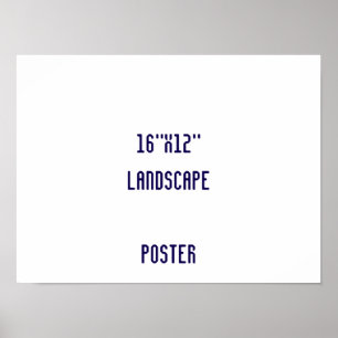 Entwerfen Sie Ihr eigenes 16"x12" Poster