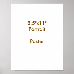 Entwerfen Sie Ihr eigenes 21,59 cm x 27,94 cm Poster