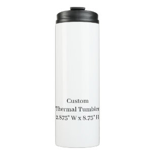 Entwerfen Sie Ihr eigenes 2,875" B x 8,75" H Thermosbecher